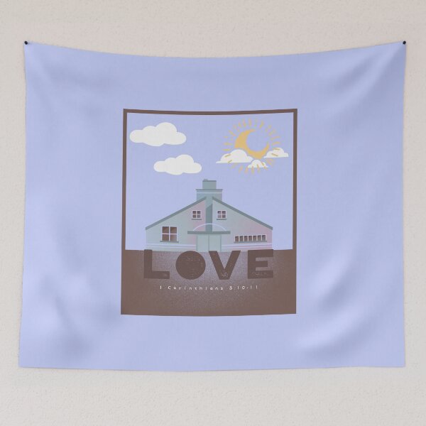Item preview, Love Foundation 1 Corinthians 3 Christian Faith Women designed and sold by HeavenlyHuesStudio.