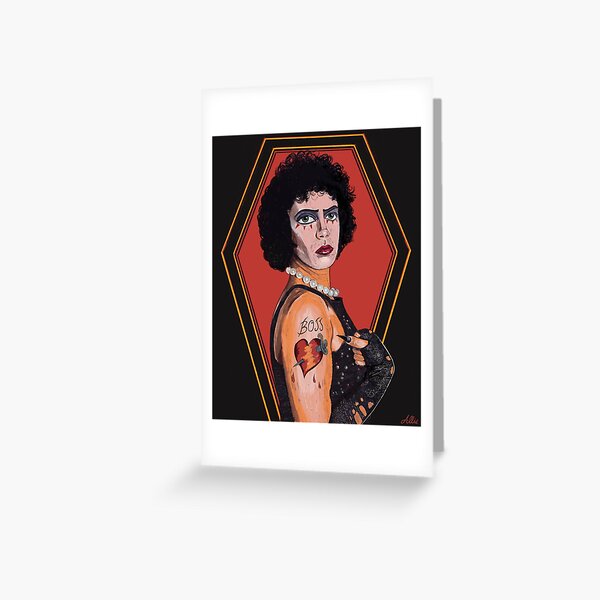Vista previa del artículo con la obra «Rocky Horror Picture Show Musical Tim Curry Pelicula», diseñado y vendido por alliemoth.
