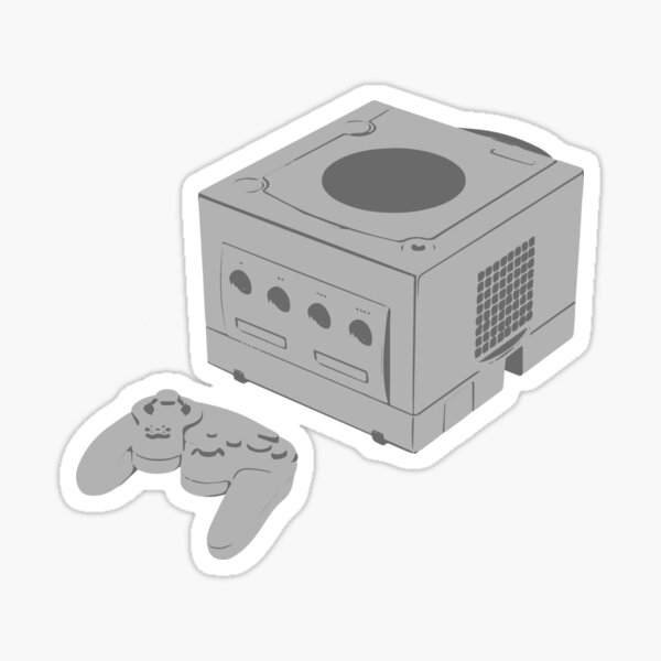 Vista previa del artículo con la obra «un gamecub gris», diseñado y vendido por CNDPopculture.