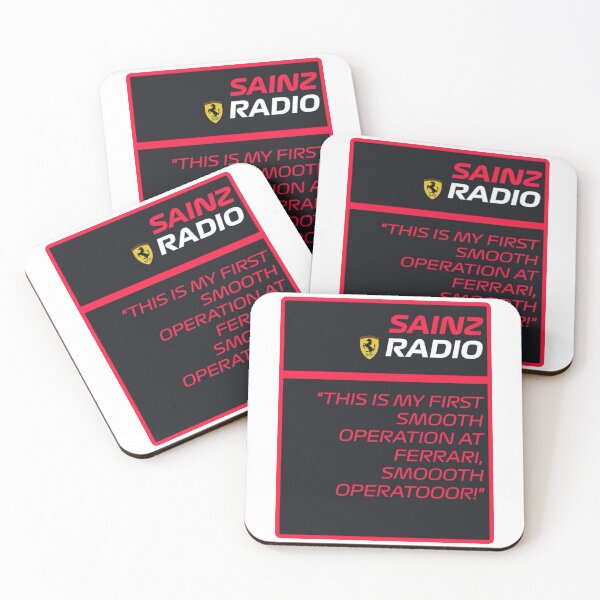 Item preview, carlos sainz smooth operator radio sticker designed and sold by MAISONDEPODIUM.