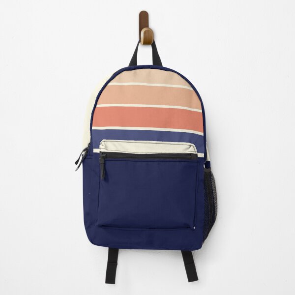 Item preview, Retro Blue and Peach Stripes  designed and sold by leia1191.