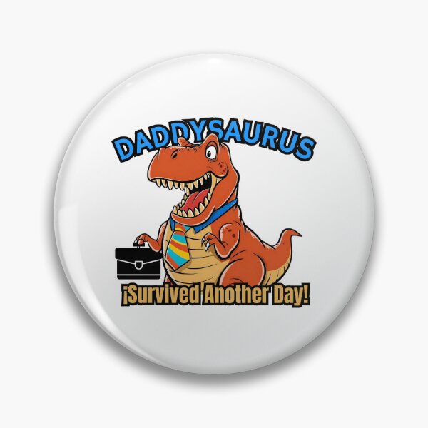 Item preview, Daddysaurus Rex Out Of Work Funny Sticker for Dinosaur Dad designed and sold by SaavedraDesign.