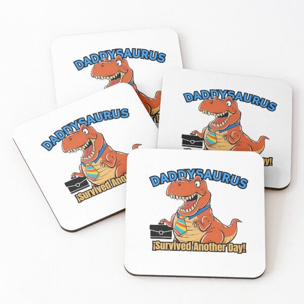 Item preview, Daddysaurus Rex Out Of Work Funny Sticker for Dinosaur Dad designed and sold by SaavedraDesign.
