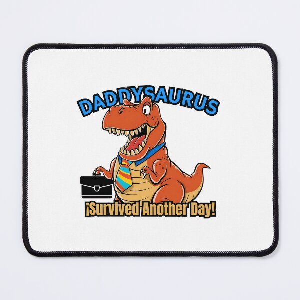 Item preview, Daddysaurus Rex Out Of Work Funny Sticker for Dinosaur Dad designed and sold by SaavedraDesign.