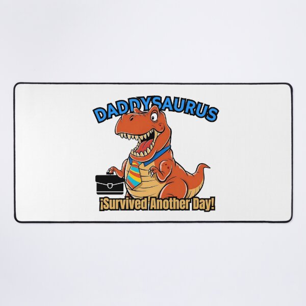 Item preview, Daddysaurus Rex Out Of Work Funny Sticker for Dinosaur Dad designed and sold by SaavedraDesign.