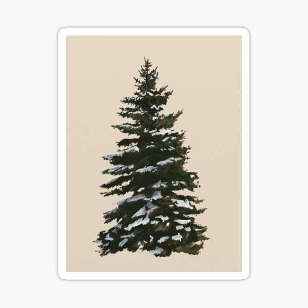 Item preview, Snowy White Spruce Rectangle designed and sold by Ktwlf.