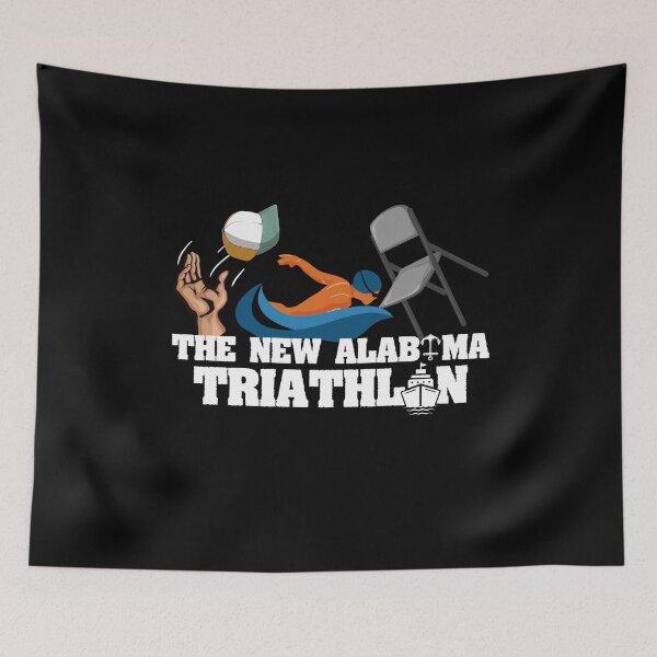 Item preview, Funny New Triathlon Alabama Riverboat Swimmer Hat Chair Meme designed and sold by Dressed For  Duty.