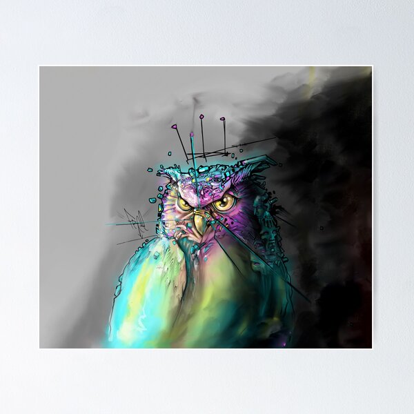 Item preview, Owl Grey designed and sold by Artist Daniel Quinones.