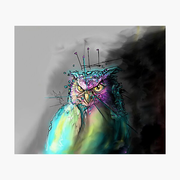 Item preview, Owl Grey designed and sold by Artist Daniel Quinones.