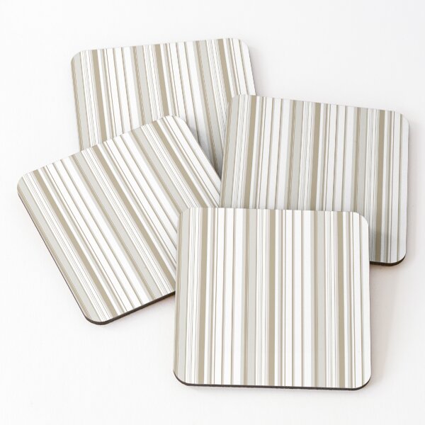 Item preview, Classic Beige Modern Stripe Repeat designed and sold by Sharon Schwalbe.
