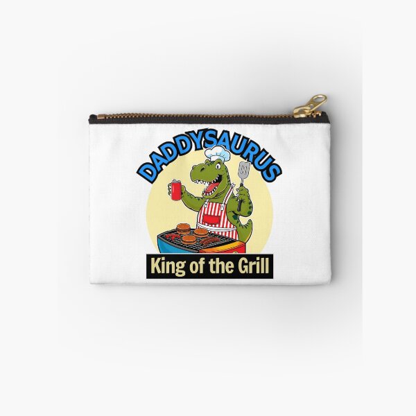 Item preview, Daddysaurus Rex King of the Grill Funny Sticker Smoke Daddy designed and sold by SaavedraDesign.