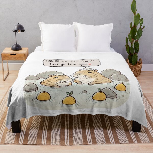 Item preview, Japanese capybara in a spa designed and sold by 日本-日本.