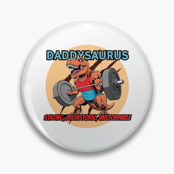 Item preview, Daddysaurus Rex Funny Workout Sticker for Gym Lover designed and sold by SaavedraDesign.