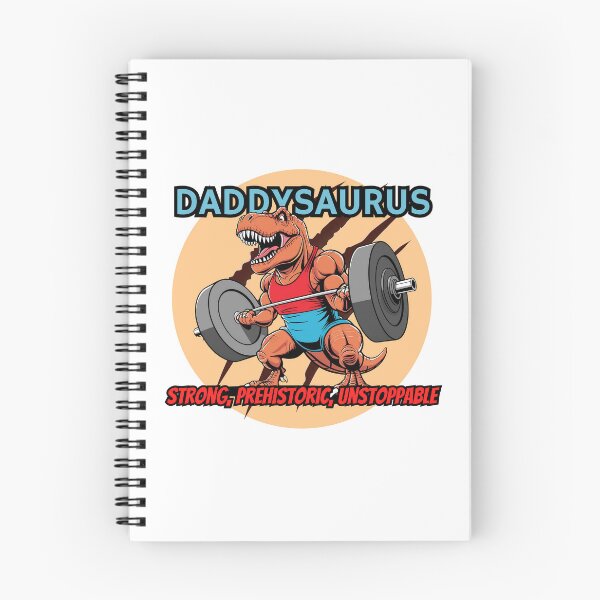 Item preview, Daddysaurus Rex Funny Workout Sticker for Gym Lover designed and sold by SaavedraDesign.