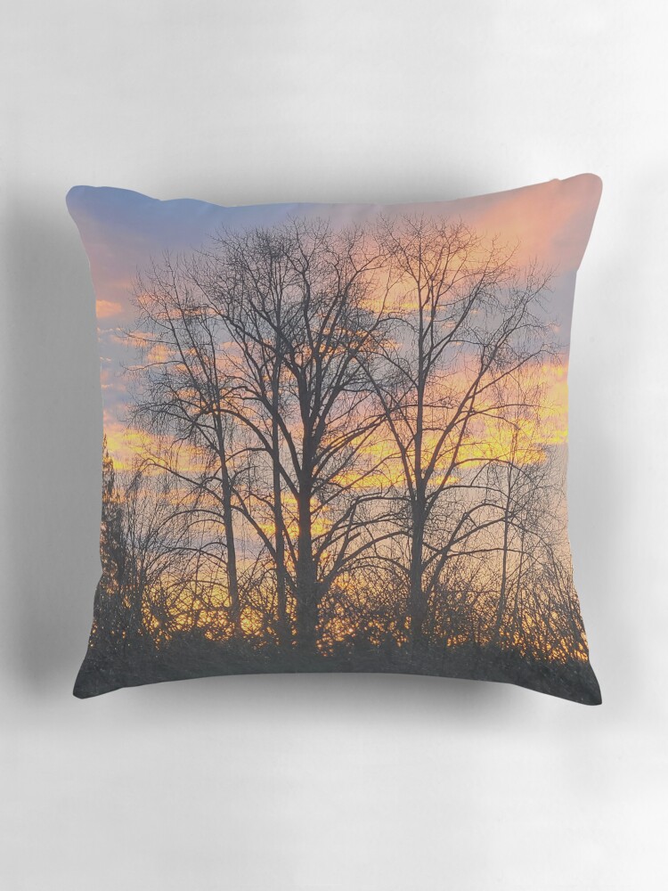 Thumbnail 3 of 4, Pillow, Autumn Ember Silhouette designed and sold by Approxknowledge.
