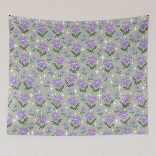 Item preview, Purple Flowers designed and sold by KateJohnsonArt.
