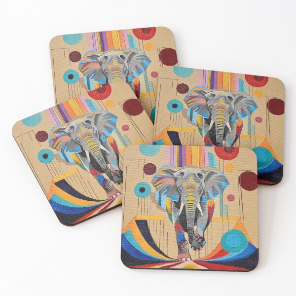 Item preview, Elephant Stride Through Spectrum designed and sold by Darcydoesart.