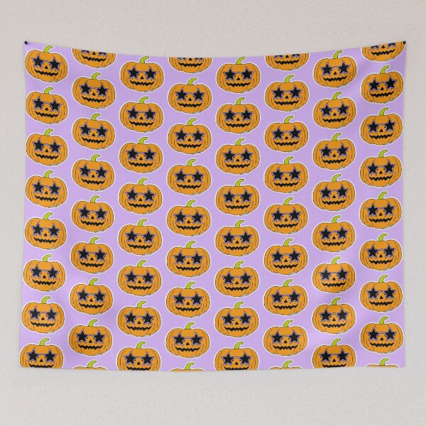 Item preview, Purple Star Shaped Glasses On A Jack’O’Lantern designed and sold by bitebackcobbc.