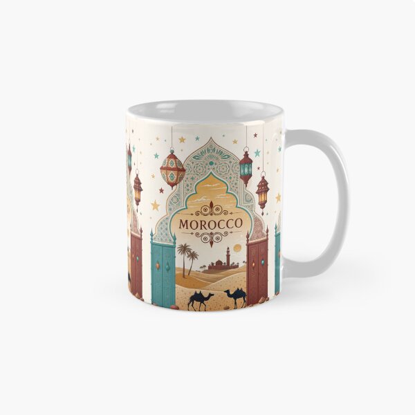 Item preview, Moroccan Desert Landscape Art Print With Camel and Lanterns- Travel Memorabilia designed and sold by Witsprings.