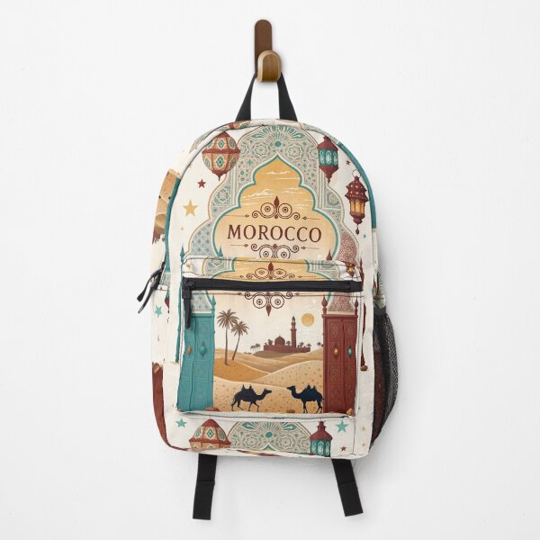 Item preview, Moroccan Desert Landscape Art Print With Camel and Lanterns- Travel Memorabilia designed and sold by Witsprings.