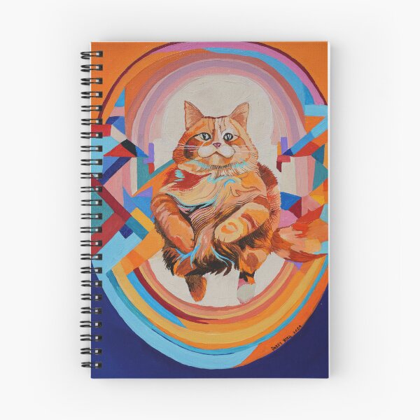 Item preview, Fat Happy Cat Painting designed and sold by Darcydoesart.
