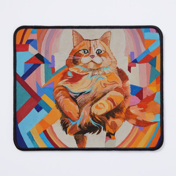 Item preview, Fat Happy Cat Painting designed and sold by Darcydoesart.