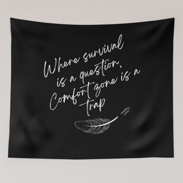 Item preview, Comfort Zone is a Trap – Survival & Growth Mindset Quote designed and sold by ipot.