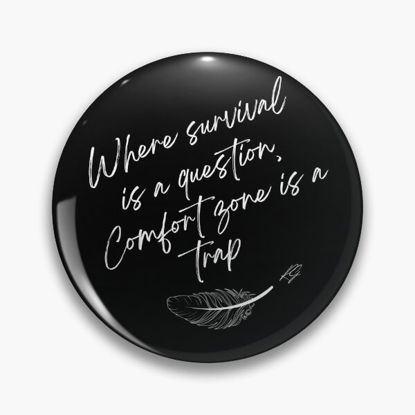 Item preview, Comfort Zone is a Trap – Survival & Growth Mindset Quote designed and sold by ipot.