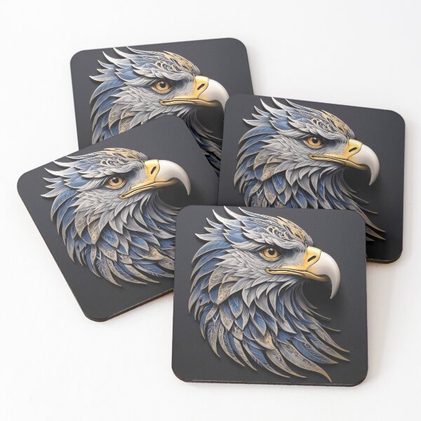 Artikelvorschau, Majestätisches Adler-Kunstwerk mit Tribal- und Bildfusion entworfen und verkauft von semenol.
