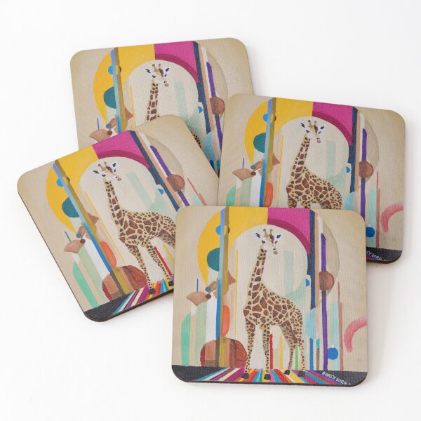 Item preview, Colorful Geometric Giraffe designed and sold by Darcydoesart.
