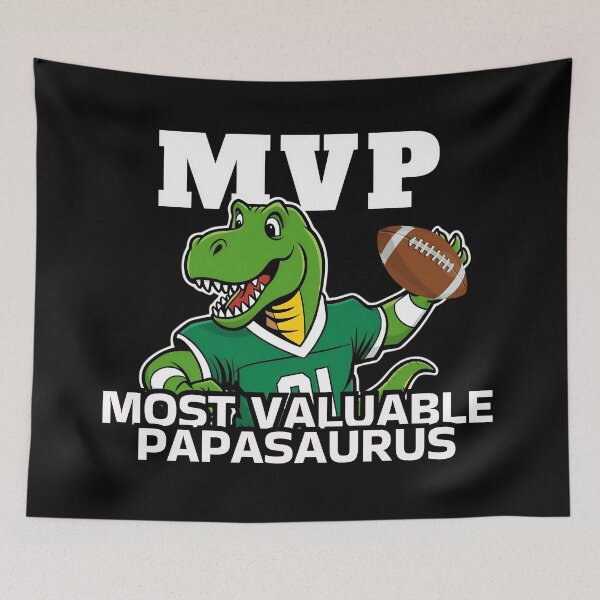 Item preview, Daddysaurus Rex Funny T Shirt for Mvp Football Papasaurus designed and sold by SaavedraDesign.
