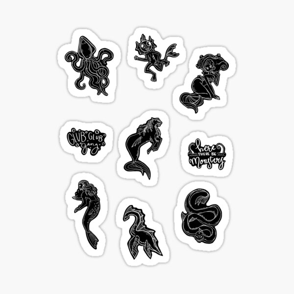 Item preview, Glub Glub Gang Full Set designed and sold by CHUBBYKRAKEN ART.