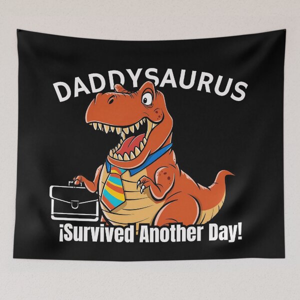 Item preview, Daddysaurus Rex Out of Work Funny T Shirt for Dino Dad designed and sold by SaavedraDesign.