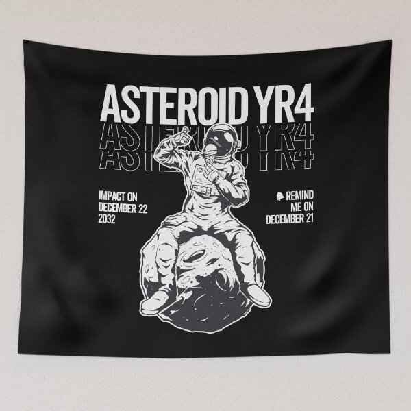 Item preview, "Asteroid 2024 YR4: 2032 The Final Countdown – Impact on December 22, 2032, Remind Me on Cosmic Doomsday!" designed and sold by artworkathome.