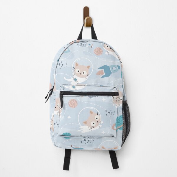 Item preview, Seamless Kawaii Cute Cat Astronaut Space Cartoon designed and sold by vintageretrostyleshop.