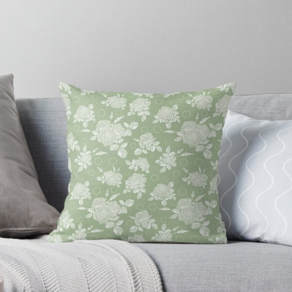 Item preview, Bouquet of roses on a bright green retro background designed and sold by fuzzyfox.
