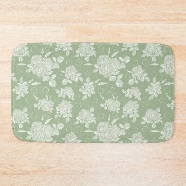 Item preview, Bouquet of roses on a bright green retro background designed and sold by fuzzyfox.