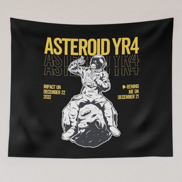 Item preview, "Asteroid 2024 YR4: 2032 The Final Countdown – Impact on December 22, 2032, Remind Me on Cosmic Doomsday!" designed and sold by artworkathome.