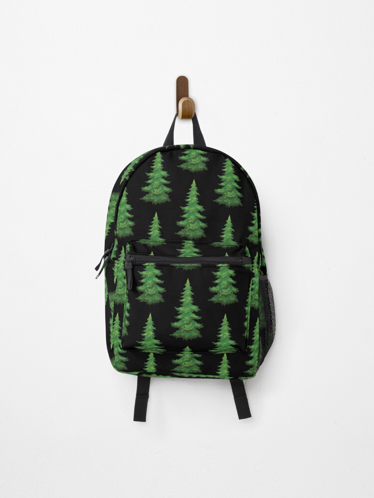 Thumbnail 1 of 3, Backpack, Pine Trees Pattern designed and sold by FlyfolkDesign.