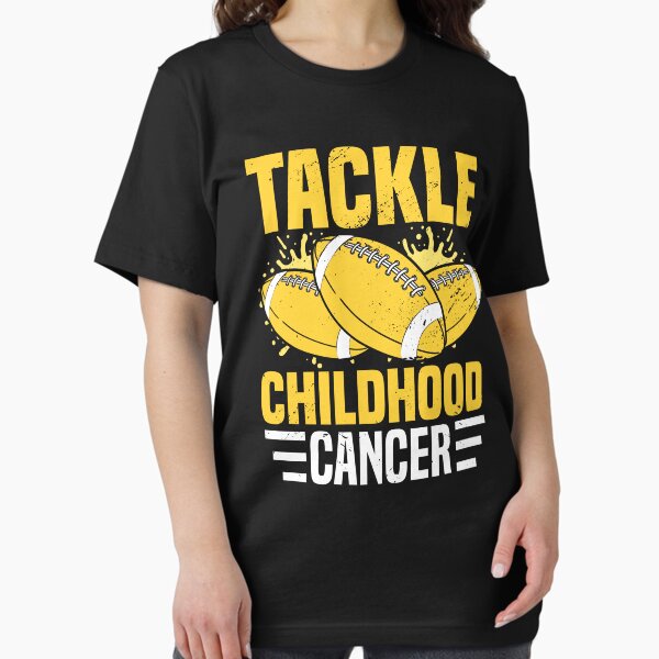 Vista previa del artículo con la obra «Abordar el cáncer infantil», diseñado y vendido por threadsfactory.