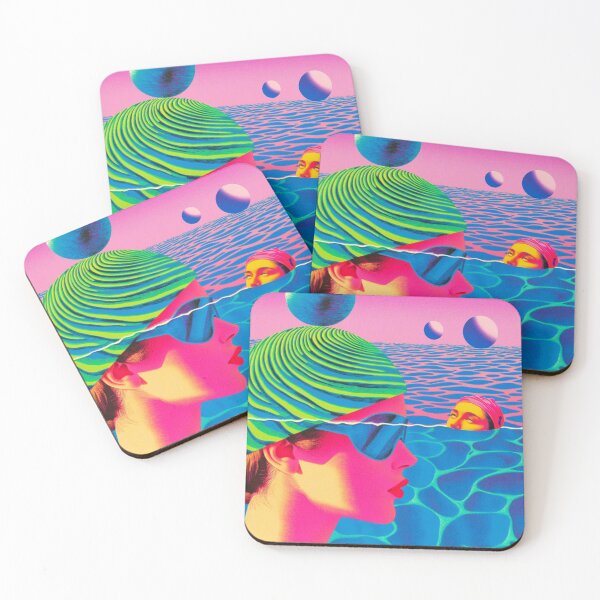 Item preview, Neon Poolside Dreamscape designed and sold by Molly's Gone Mad .