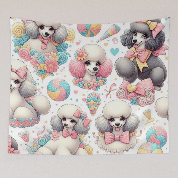 Item preview, Cheefful Poodles  designed and sold by Wags & Tails.