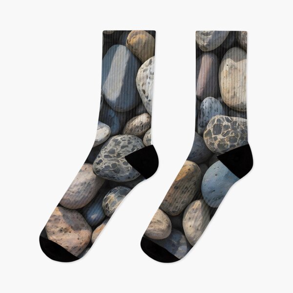 Item preview, Pebble Mosaic, Weathered Organic Patterns, Scandinavian Style Textures, Modern Rustic Soothing Art designed and sold by Kintsugi99.