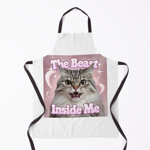 Item preview, The Beast Inside Me Funny Cat Meme  designed and sold by Cheerhub.