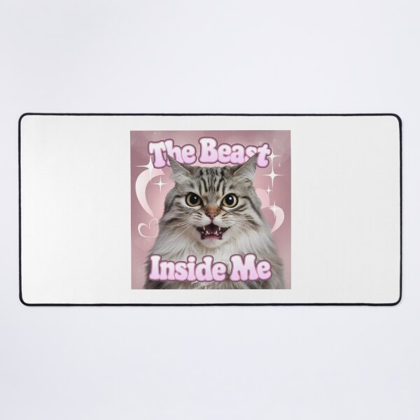 Item preview, The Beast Inside Me Funny Cat Meme  designed and sold by Cheerhub.