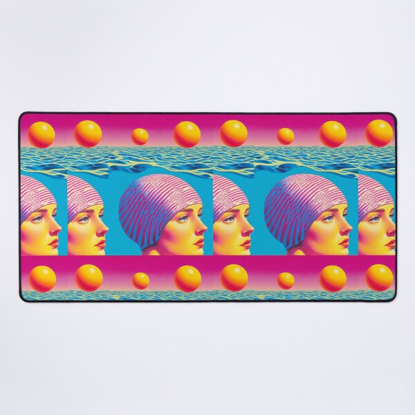Item preview, Retro Swim Vibes Under a Neon Sun designed and sold by Molly's Gone Mad .