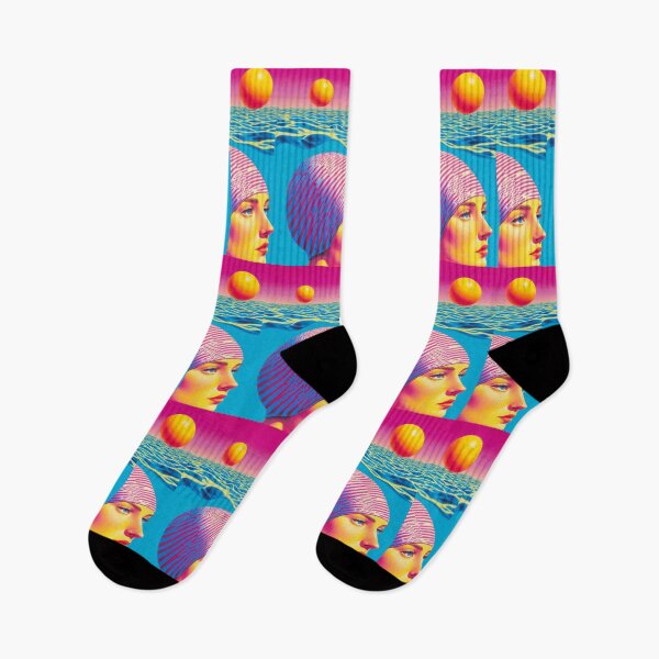 Item preview, Retro Swim Vibes Under a Neon Sun designed and sold by Molly's Gone Mad .