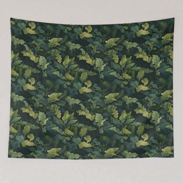 Item preview, Camouflage pattern inspired by rain wet leaves  designed and sold by Designbes.