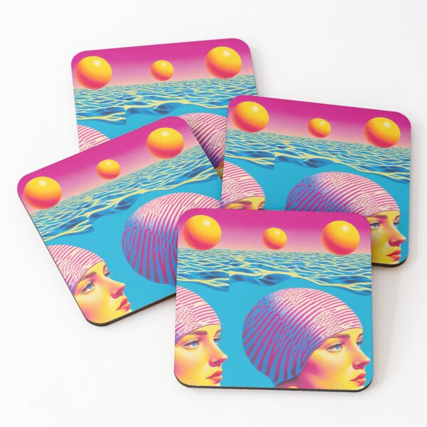 Item preview, Retro Swim Vibes Under a Neon Sun designed and sold by Molly's Gone Mad .