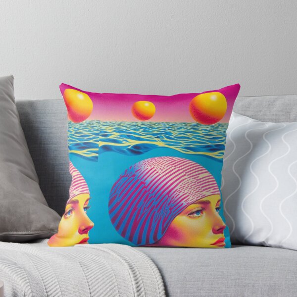 Item preview, Retro Swim Vibes Under a Neon Sun designed and sold by Molly's Gone Mad .